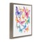 Stupell Industries Rainbow Butterflies Rabble Floating Frame, design by Creative Studio